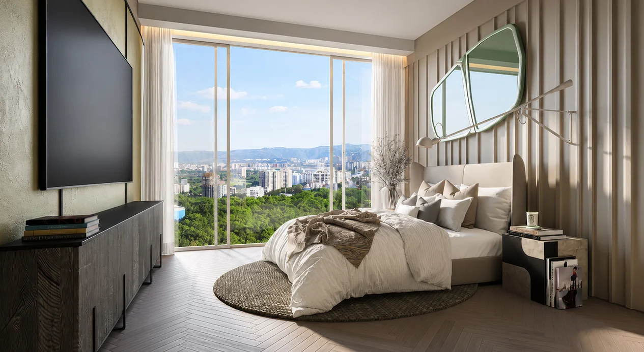 Floor-to-Ceiling French Windows